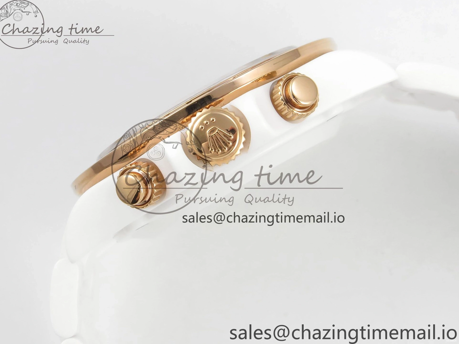 White SONIC Case Black Rainbow Daytona Bezel SA4130 Best and Rainbow Bracelet Dial Edition Ceramic 0113